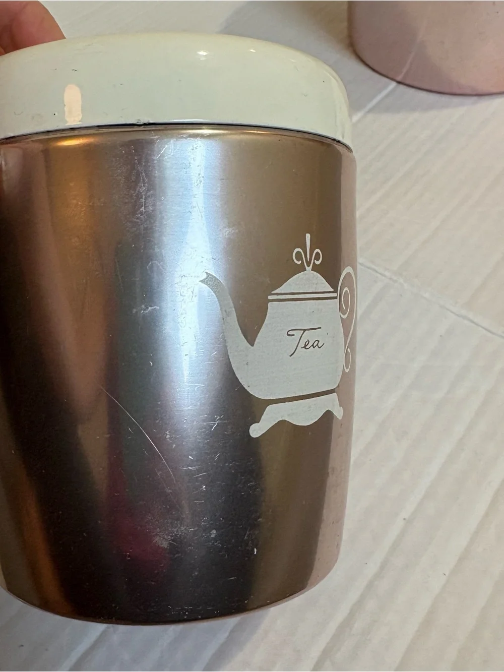 Vintage West Bend Rose Gold Copper Tea And Sugar Canister Set Of 2 Made In USA